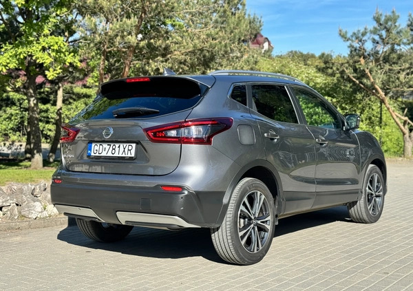 Nissan Qashqai cena 86000 przebieg: 63851, rok produkcji 2021 z Gdańsk małe 106